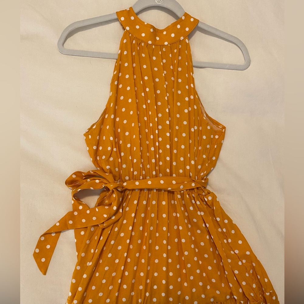 New Yellow sleeveless maxi dress size small